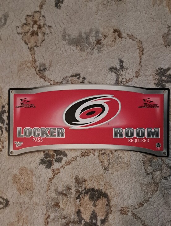 NHL Other - Carolina Hurricanes NHL Locker Room Sign